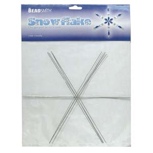 Snowflake Ornament Wire Forms 9 Inch – Pack of 4