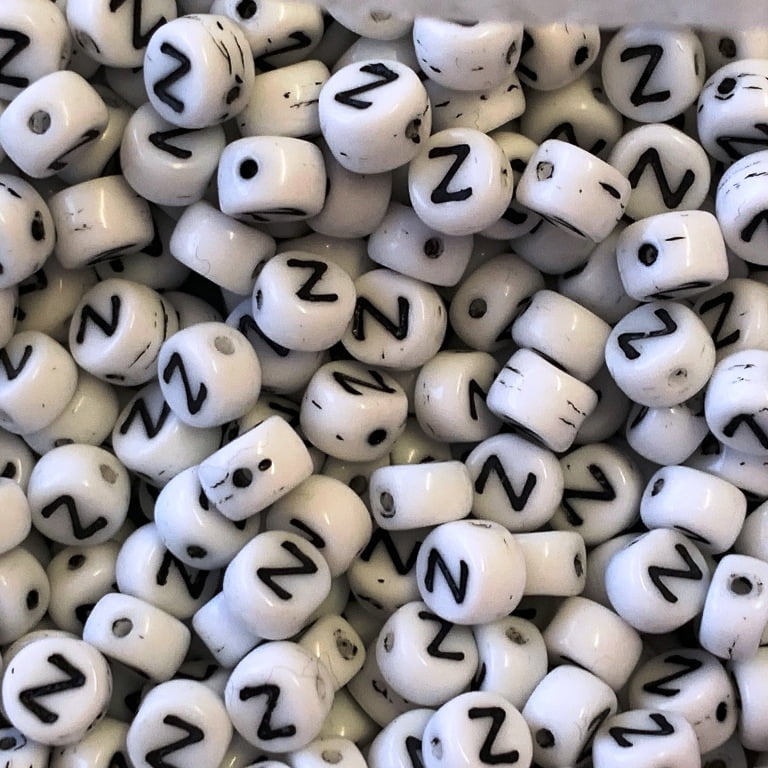 Czech Glass Alphabet Bead - Z