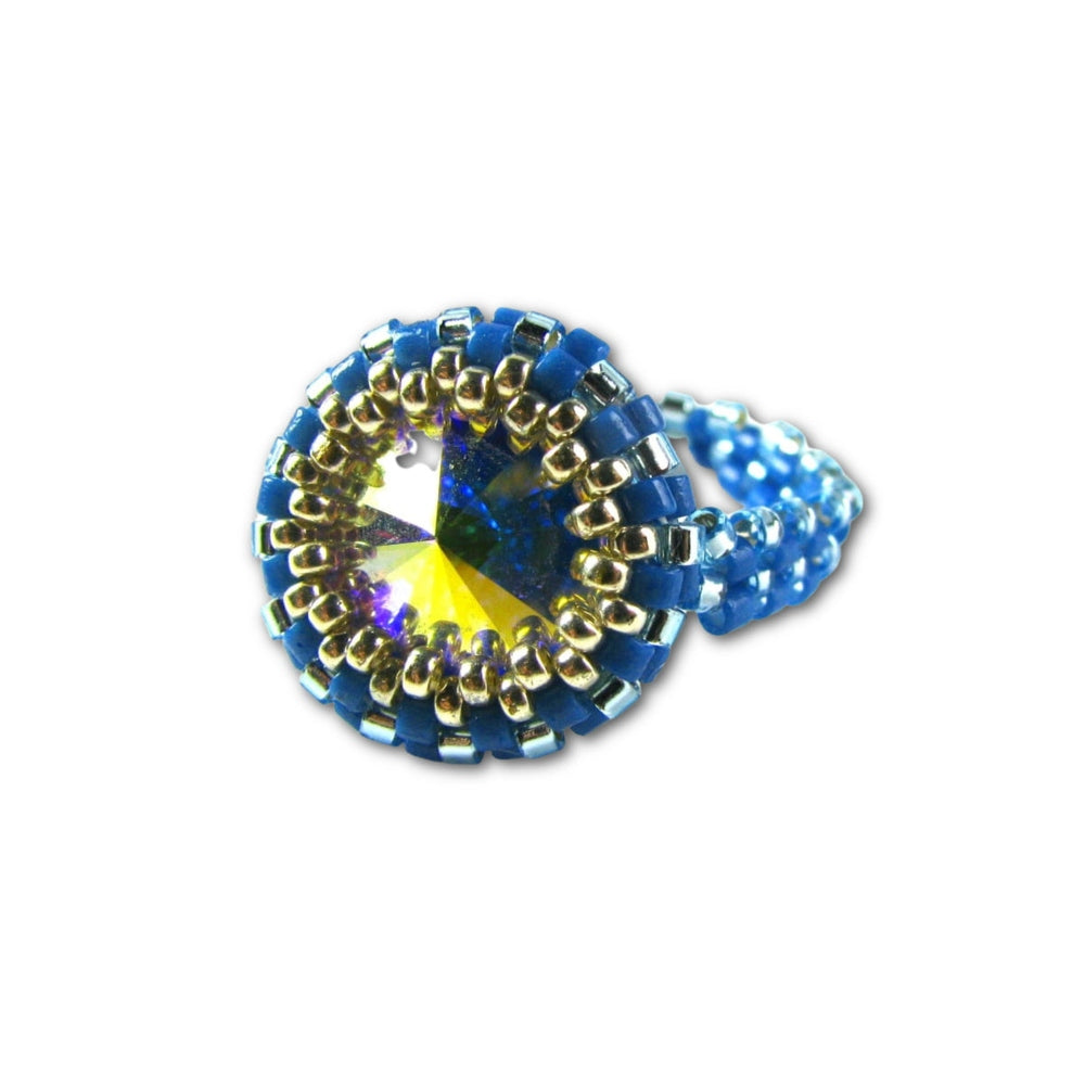 Bezelled Rivoli Ring Pattern - Instant Download or Printed Copy