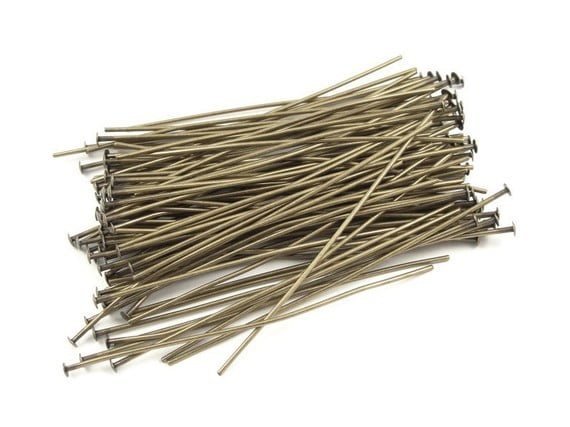 Antique Brass2 Inch Headpins x 50
