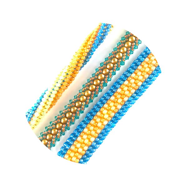 Beginners Beadweaving 3 Pattern Booklet - Flat Spiral, Two Drop Peyote and Twisted Herringbone - Printed Copy