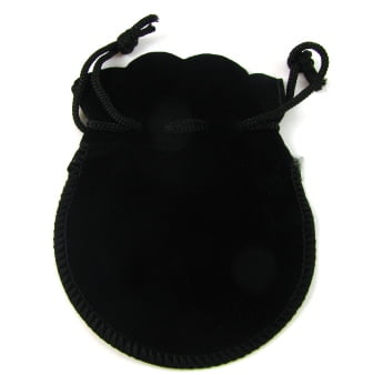Black Velvet Pouch – 9×7.5cm - Pack of 20