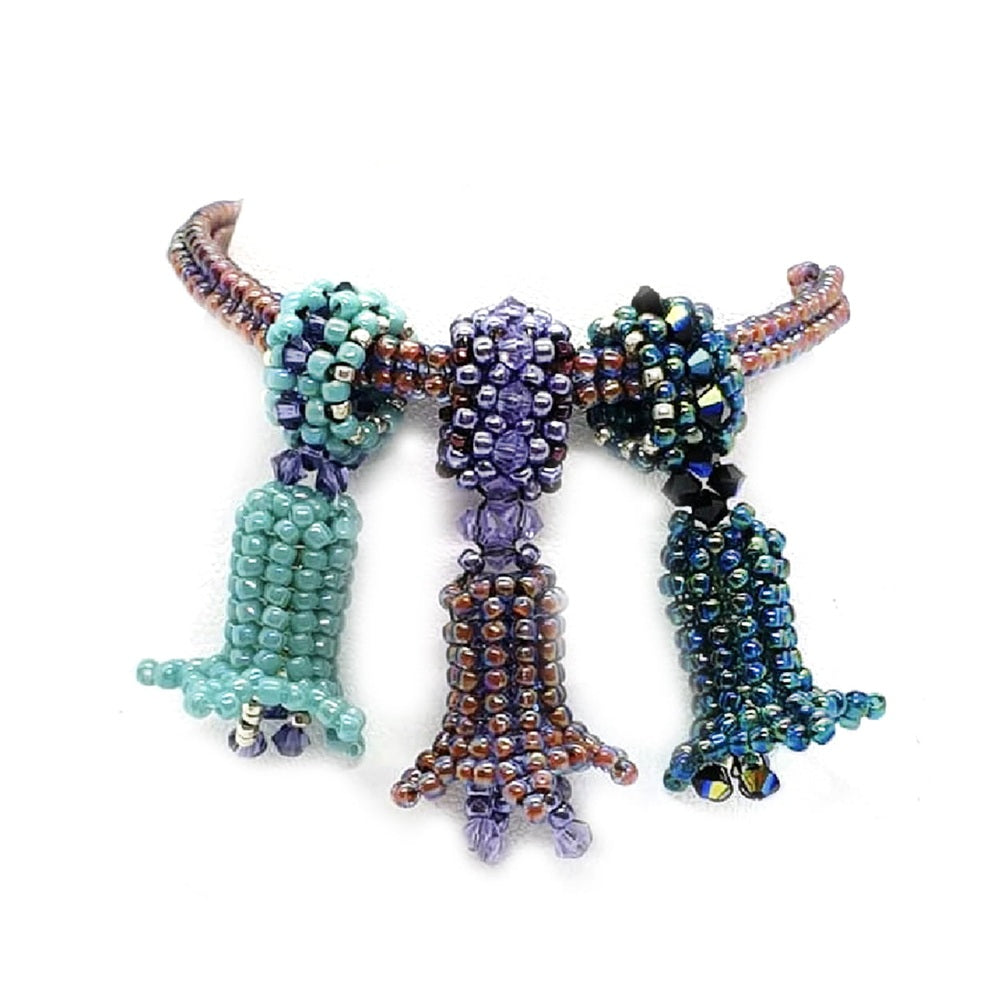 Beaded Bluebell & Carrier Bead Pattern - Instant Download or Printed Copy