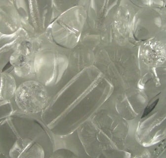 Preciosa Pressed Glass Crystal Mix - Approx 50g