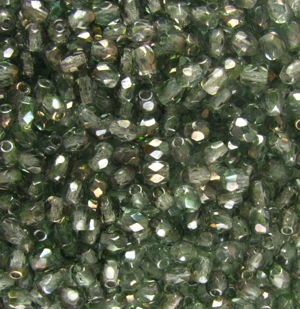3mm Czech Fire Polish β 00030/14257 - Light Green Luster