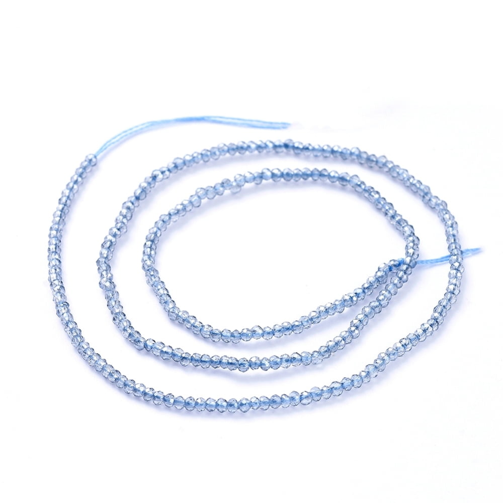 Etoile Micro Crystal Rondelles 2x1.5mm - Strand of approx 200 - Sky Luster