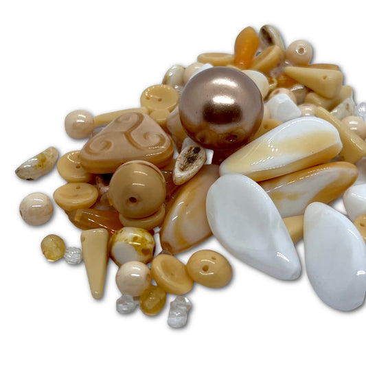 Preciosa Pressed Glass Desert Sand Mix - Approx 50g