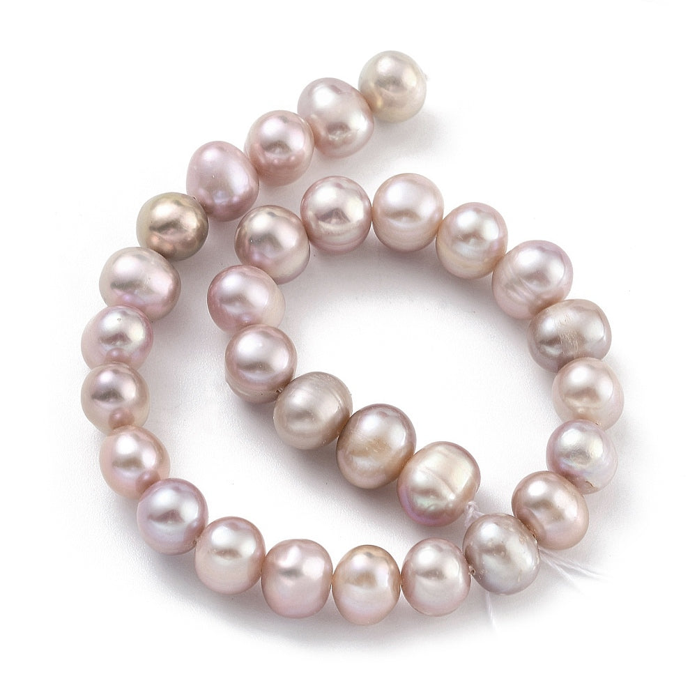 7-8mm - Lavender Freshwater Cultured Pearl Strand - Approx 25 Pearls