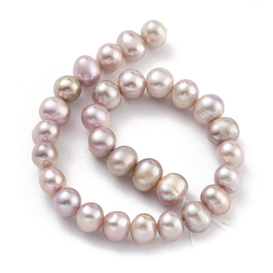 7-8mm - Lavender Freshwater Cultured Pearl Strand - Approx 25 Pearls
