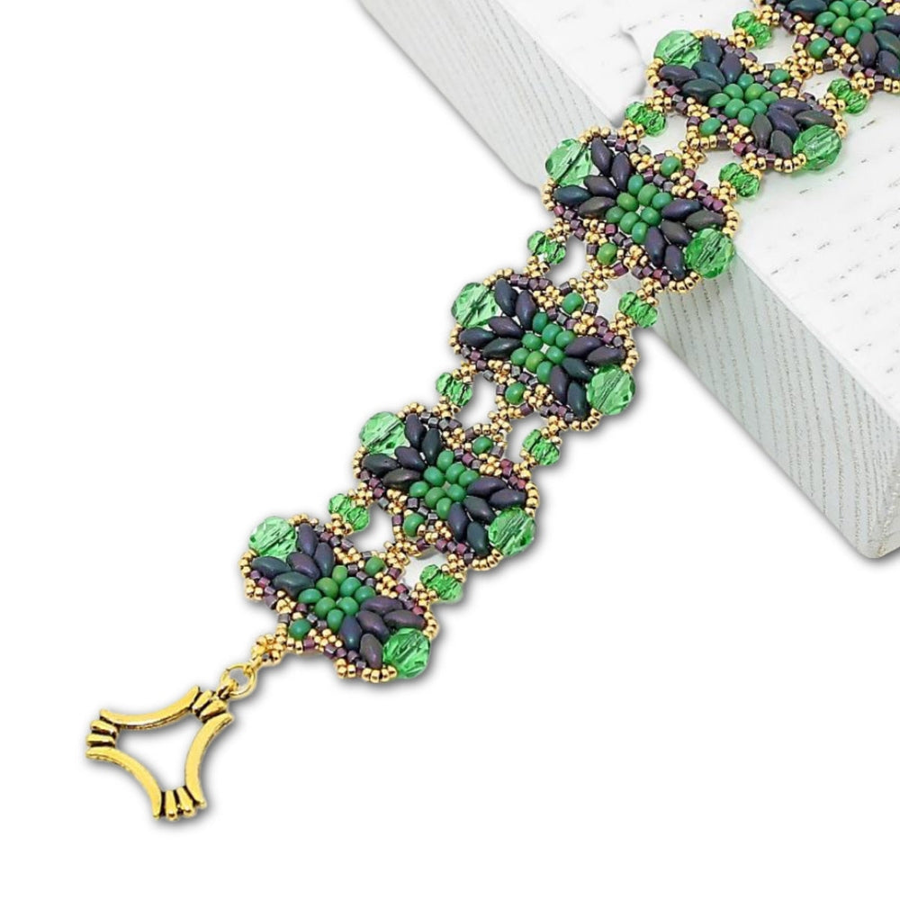 Amazonia Bracelet Pattern by Deborah Hodoyer - Instant Download or Printed Pattern