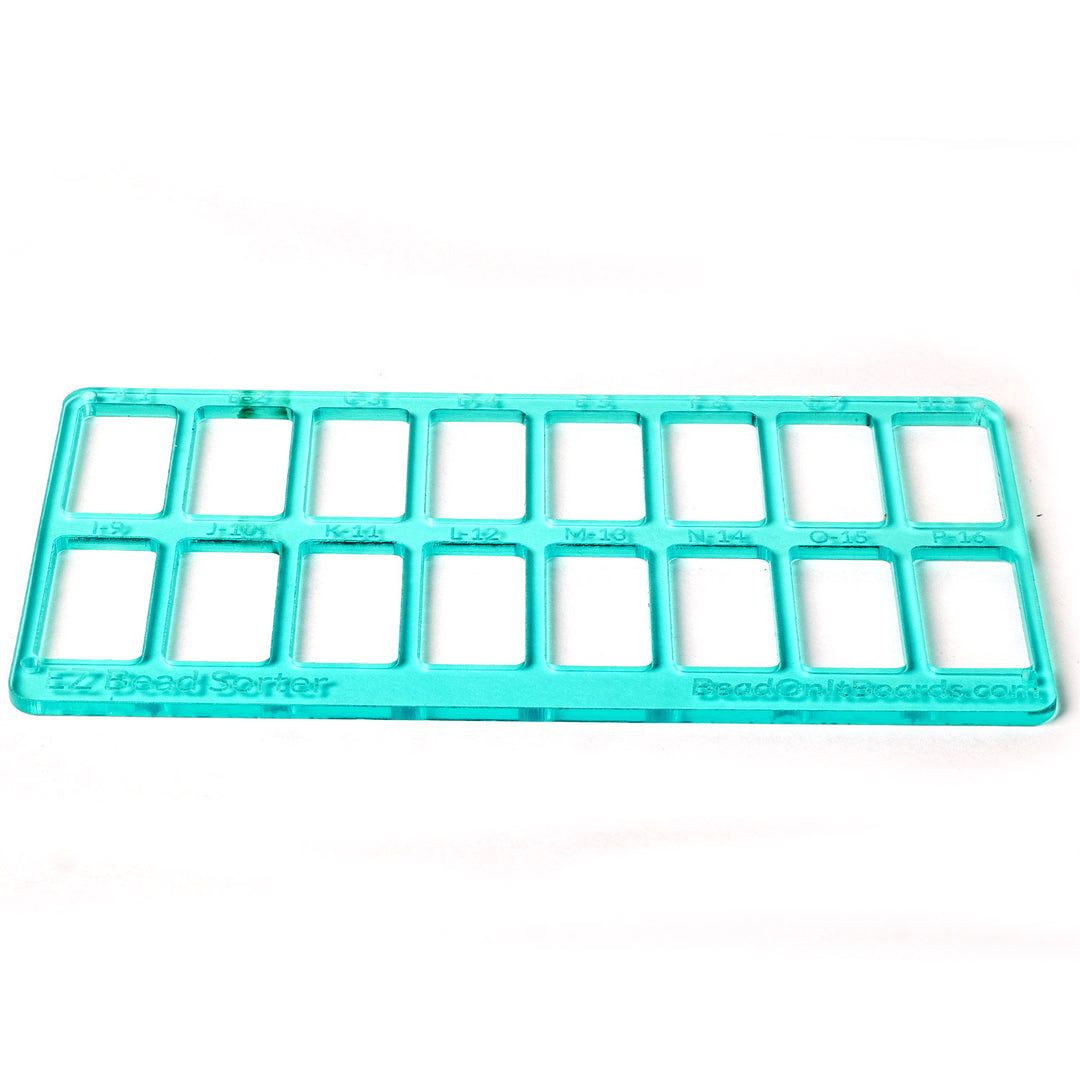 BeadOnIt Boards - EZ Sorter - 16 Compartments - Lagoon Blue