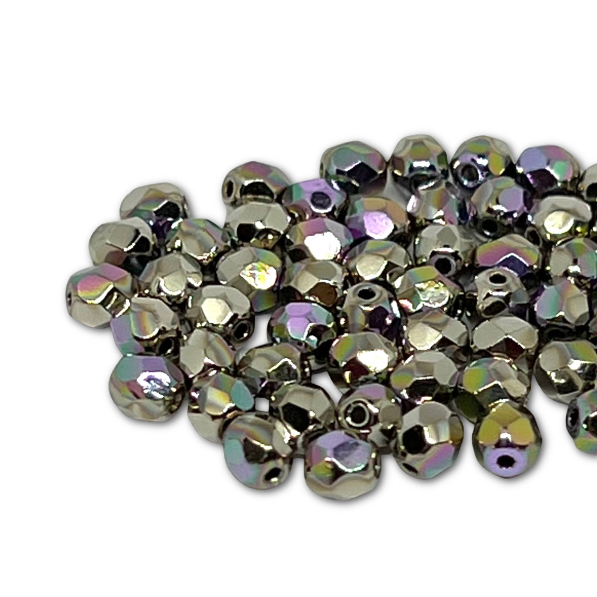 4mm Czech Fire Polish β 00030/37000/28701 Nickel AB x 100