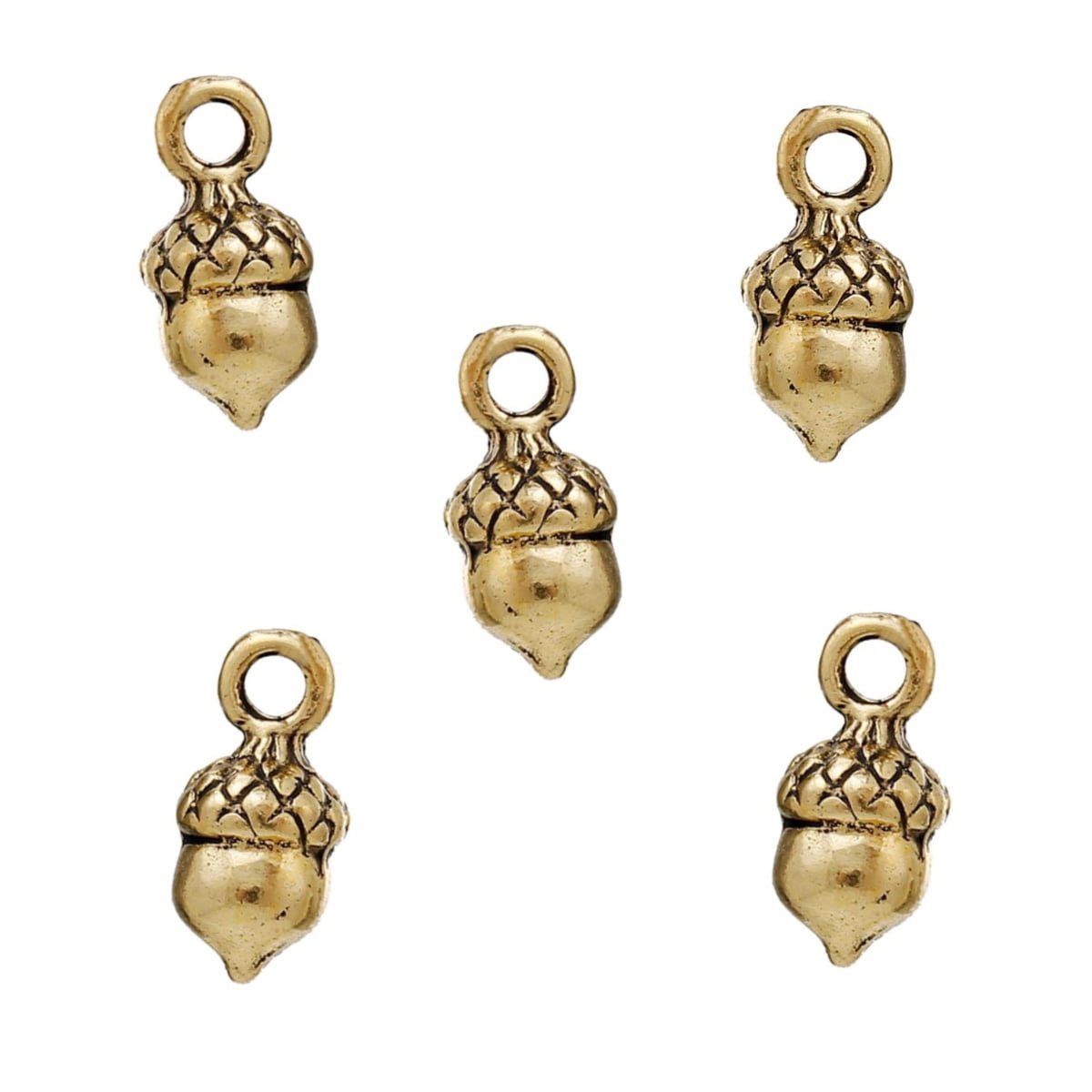 Antique Gold Acorn 14x7mm β Pack of 5