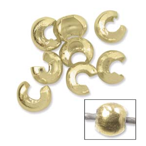 Gold Filled Crimp Cover 2.5mm (fits 2mm crimp) β Per Piece