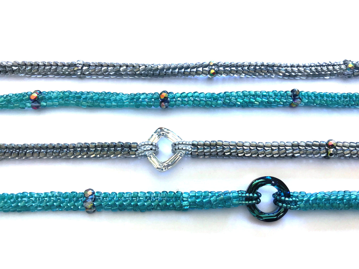 Embellished Herringbone Rope with Swarovski - Pattern - Downloadable