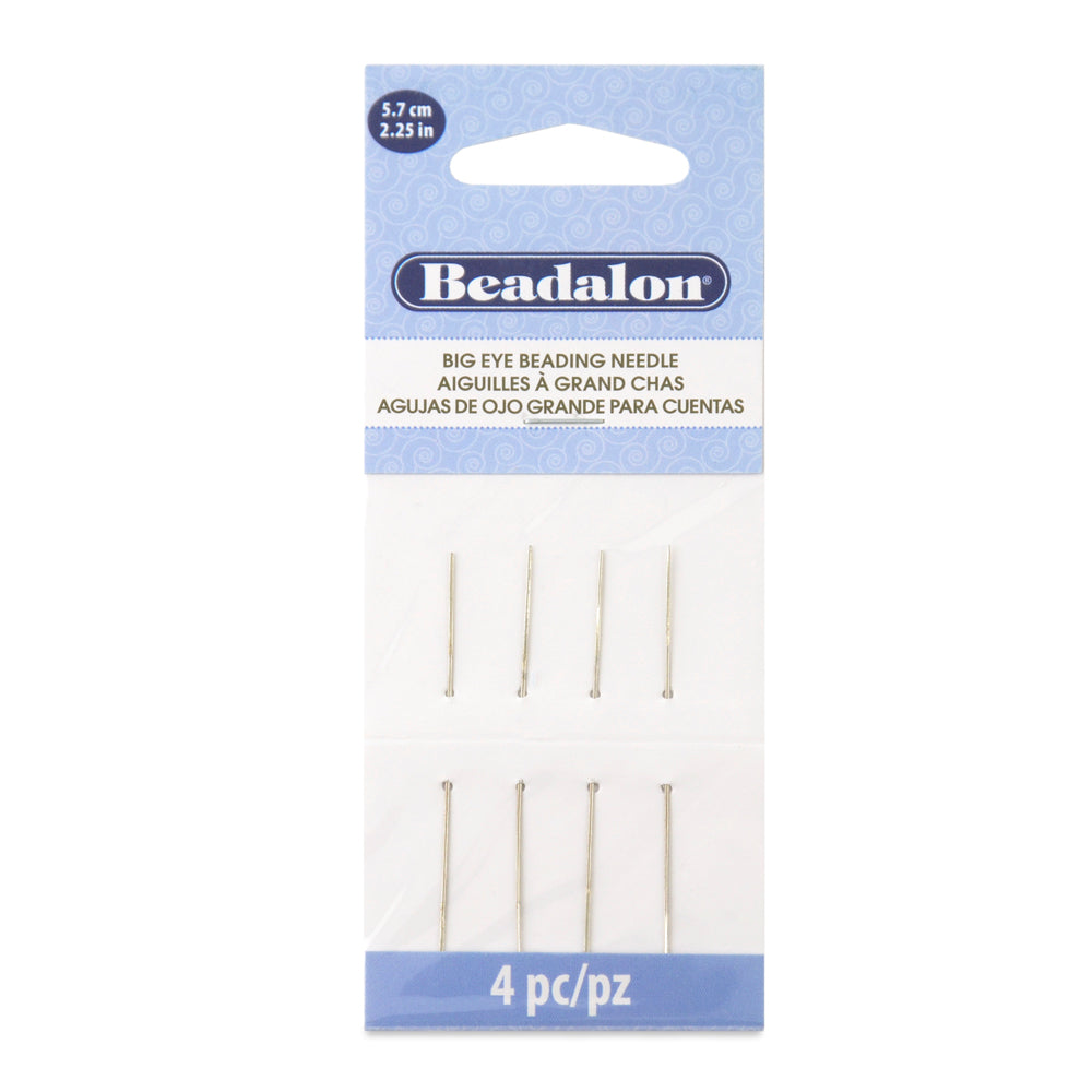 Beadalon Big Eye Beading Needles - Pack of 4