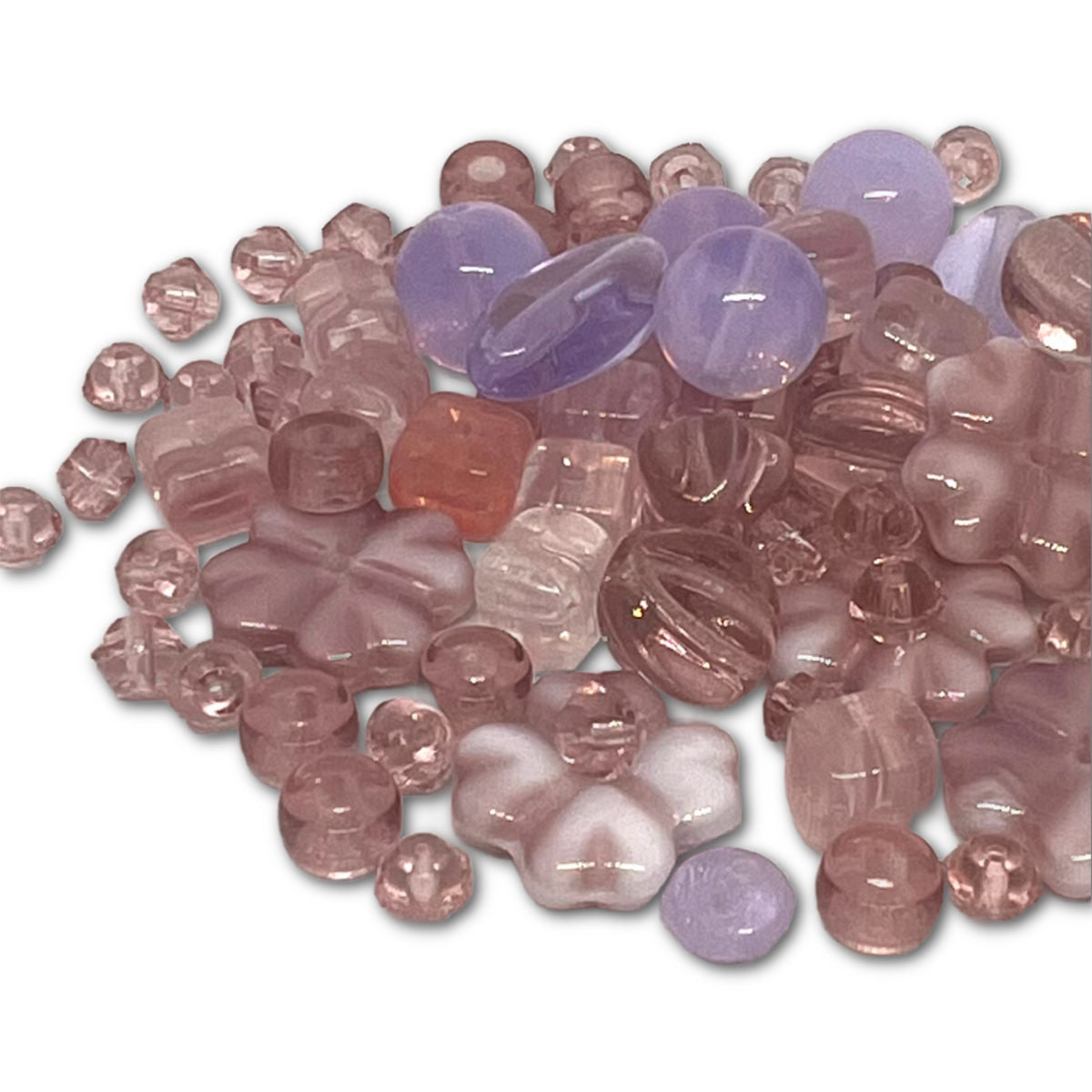 Preciosa Pressed Glass Lila Light Mix - Approx 50g