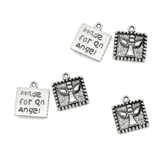 Square Made for an Angel Charm – Pack of 5