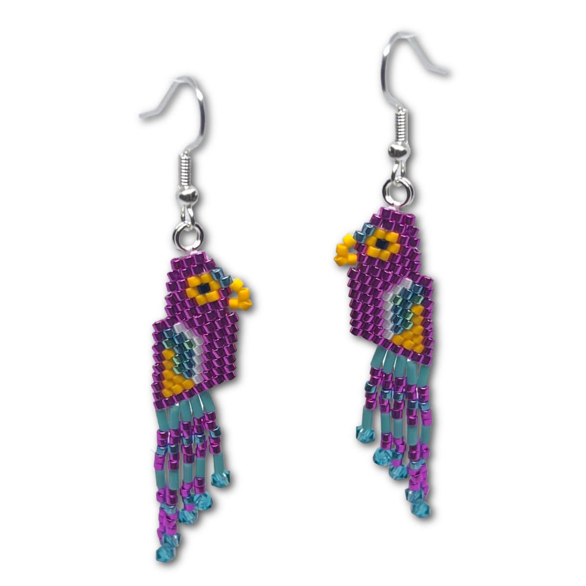 Parrot Earring Kit – Magenta Macaw