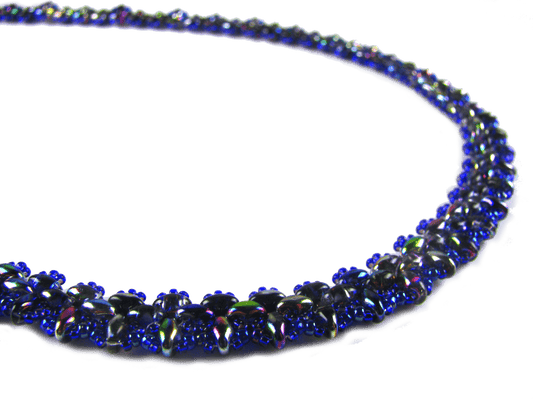 Meander SuperDuo Necklace Pattern - Instant Download or Printed Copy