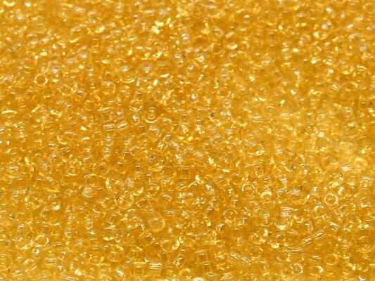 11/0 Miyuki Seed Beads - 25g Bag - Transparent Lt Topaz - Colour 132L
