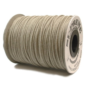 Tony's Natural 1mm Waxed Cotton Cord - Per Meter