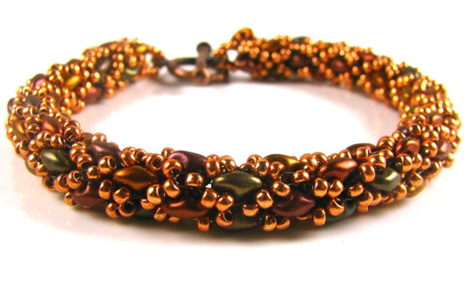 Netted SuperDuo Rope Pattern - Instant  Download or Printed  Copy