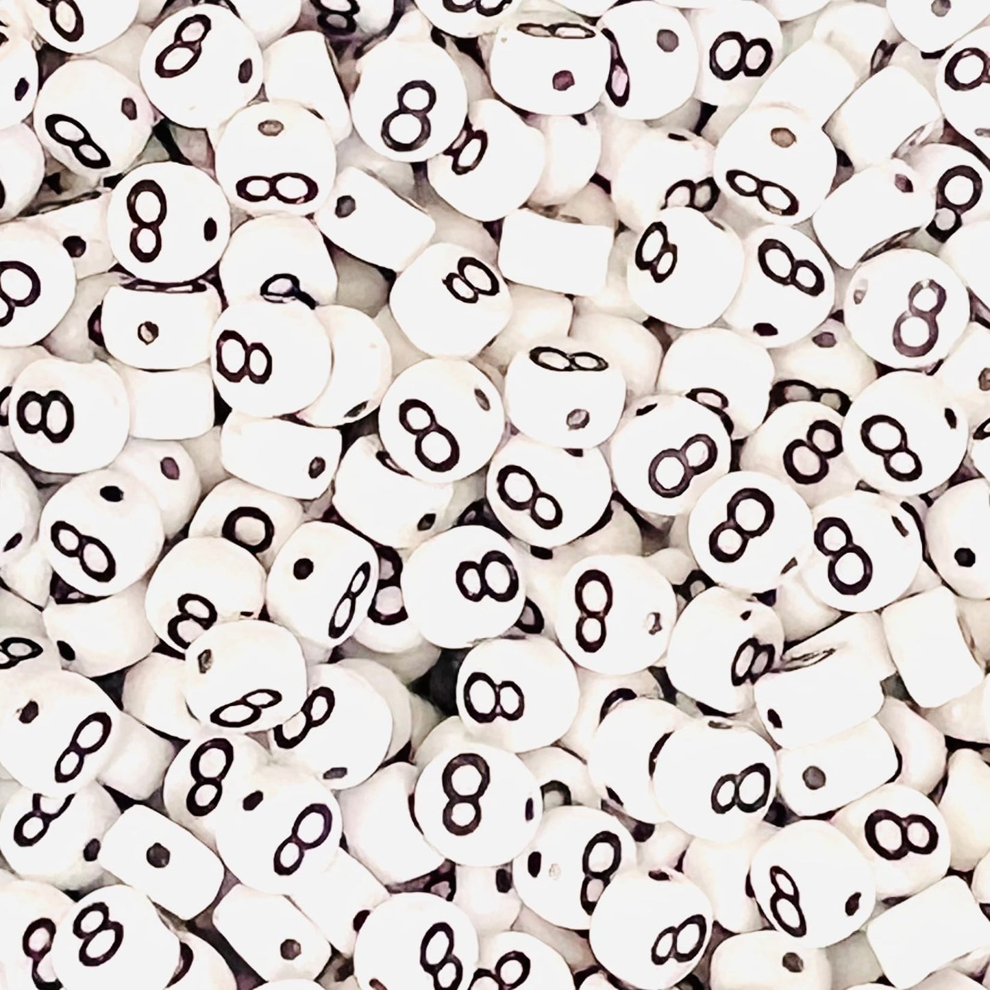 Czech Glass Number Bead - 8