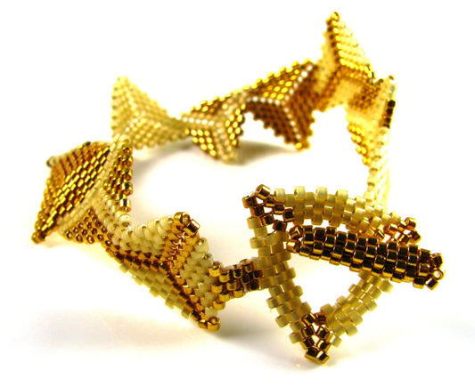 Free Peyote Triangles Bracelet Pattern - Instant Download or Printed Copy
