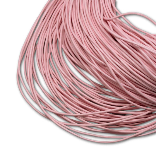 1.5mm Leather Cord - 5 Meters - Pale Pink