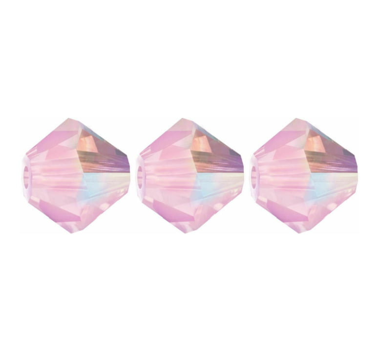 4mm Preciosa Bicones – Pink Sapphire – Pack of 30