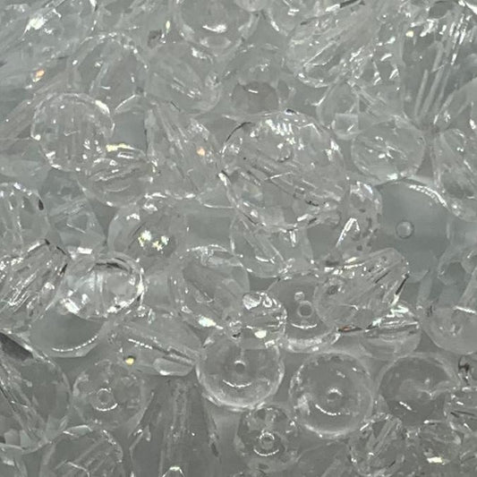 10mm Czech Round Preciosa Fire-Polish – 00030 – Crystal x 25