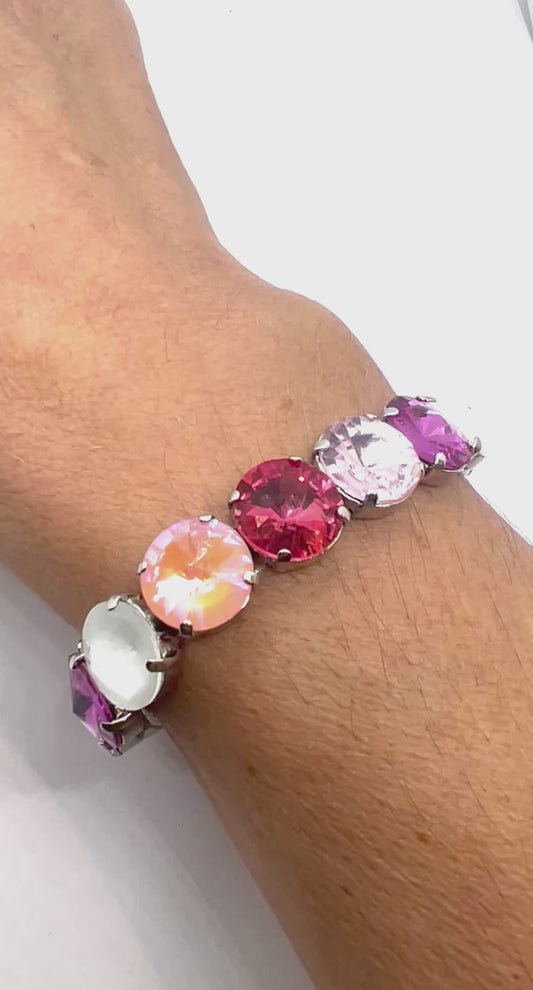 Beginners Statement Aurora Crystal Rivoli Bracelet Kit - Pastel Delite