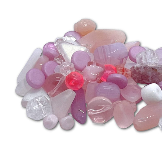 Preciosa Pressed Glass Little Princess Mix - Approx 50g