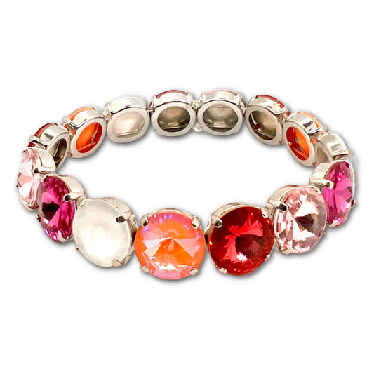 Beginners Statement Aurora Crystal Rivoli Bracelet Kit - Rose Delite