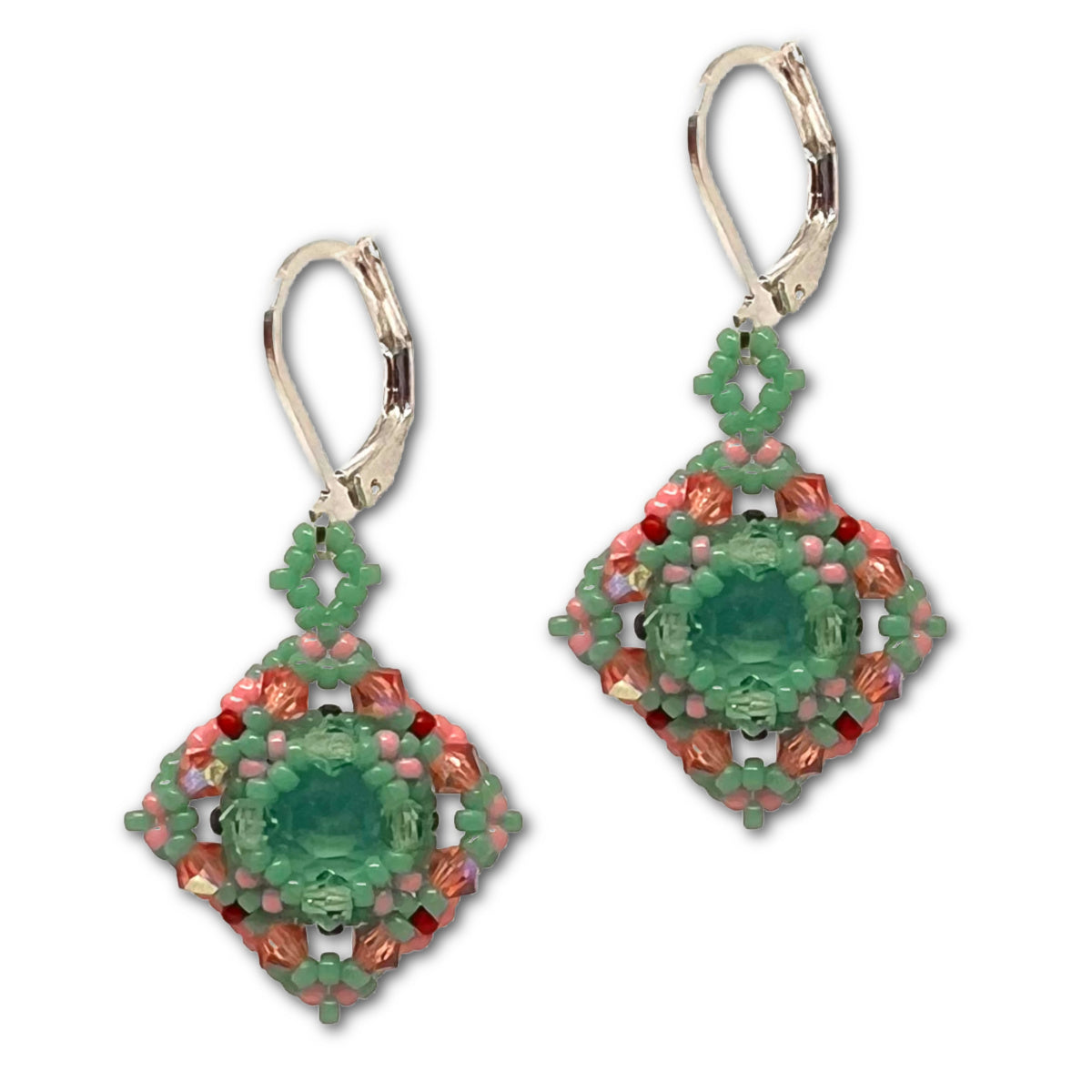 Sparkle Square Earring Kit by Ruxandra Puscas - Spring Blossom
