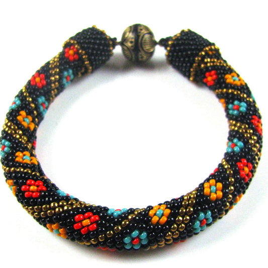 Peyote With A Twist Flowers Pattern by Caroline Lloyd – Instant Download or Printed Copy