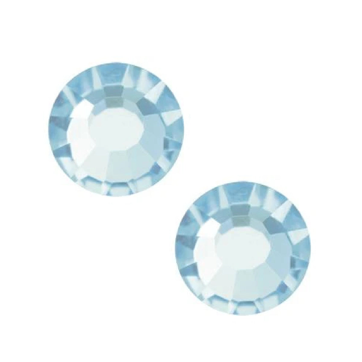 Preciosa SS34 Flat Back Crystal 7.2mm - Pack of 2 - Aqua Bohemica
