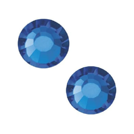 Preciosa SS34 Flat Back Crystal 7.2mm - Pack of 2 - Capri Blue