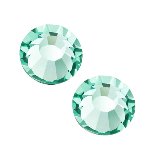 Preciosa SS34 Flat Back Crystal 7.2mm - Pack of 2 - Caribbean Sea