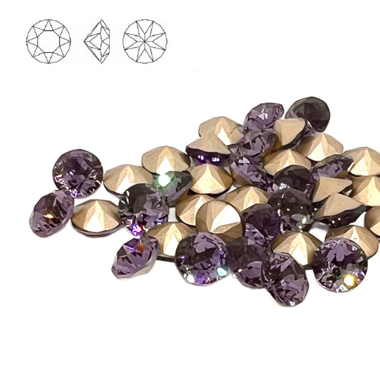 Aurora Pointy Back Chaton (C1028) SS39 – 8mm – Tanzanite – Pack of 2