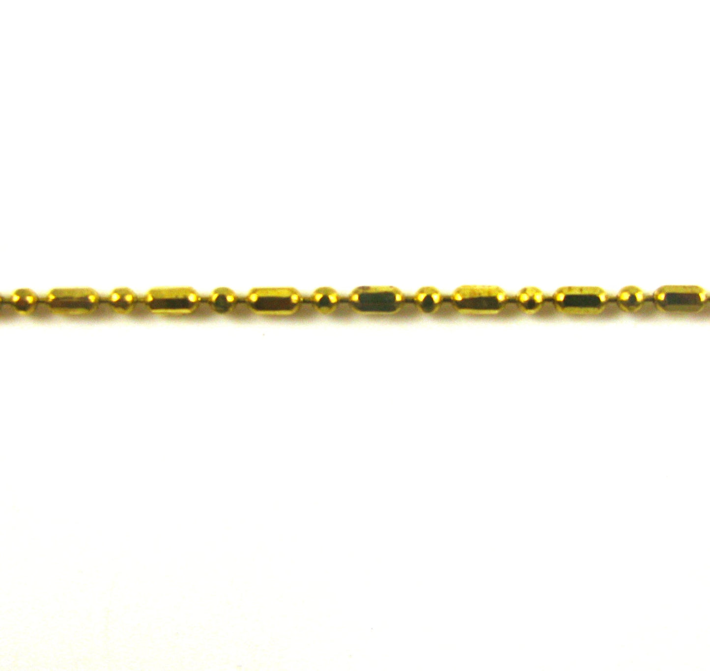 1.5mm Brass Single Ball and Stick Chain with Connector– 1 Meter