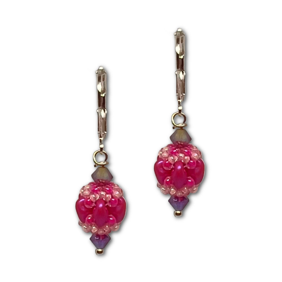 SuperDuo Seed Pod Earring Kit - Carnation