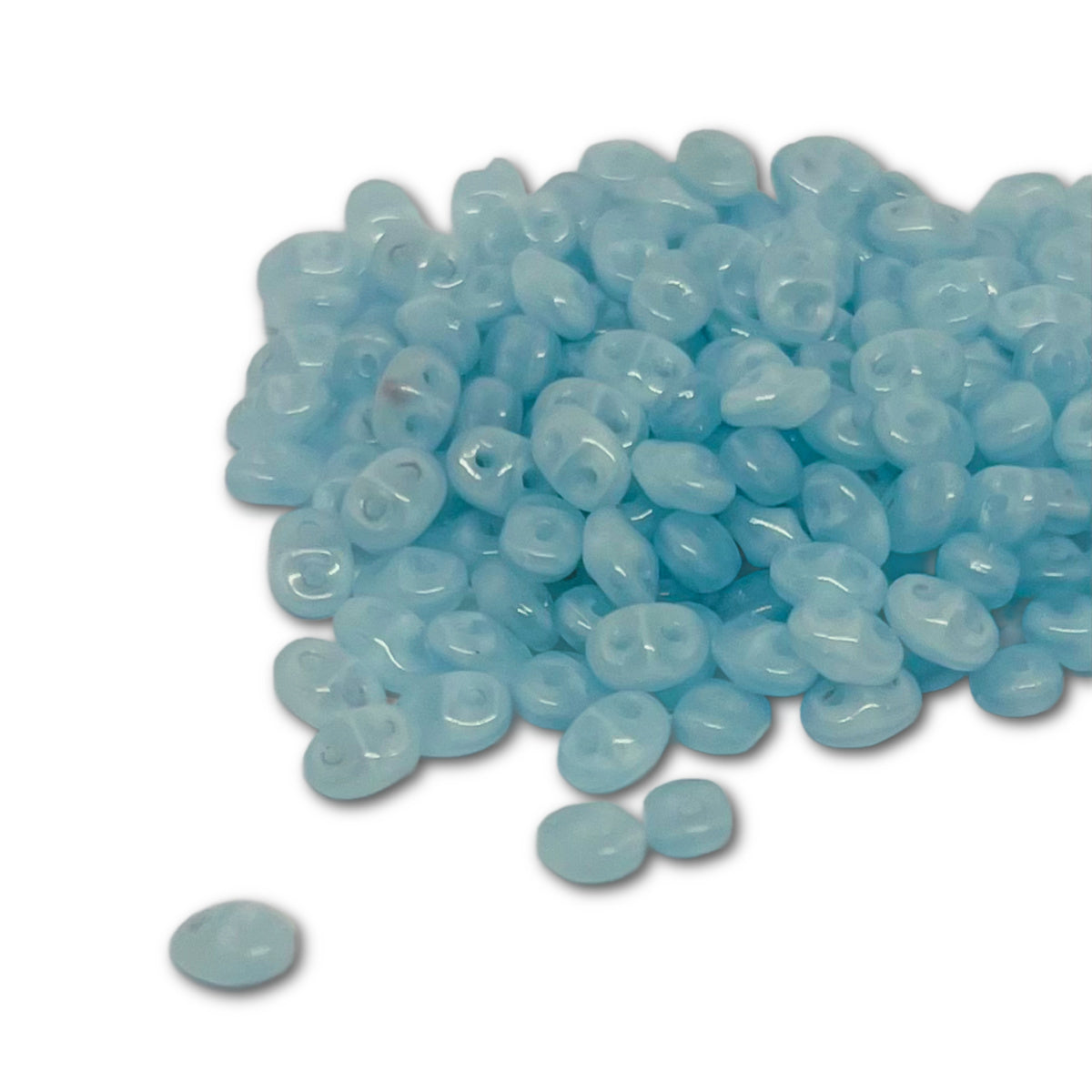 SuperDuo 2.5x5mm 25g Bag – Milky Aquamarine