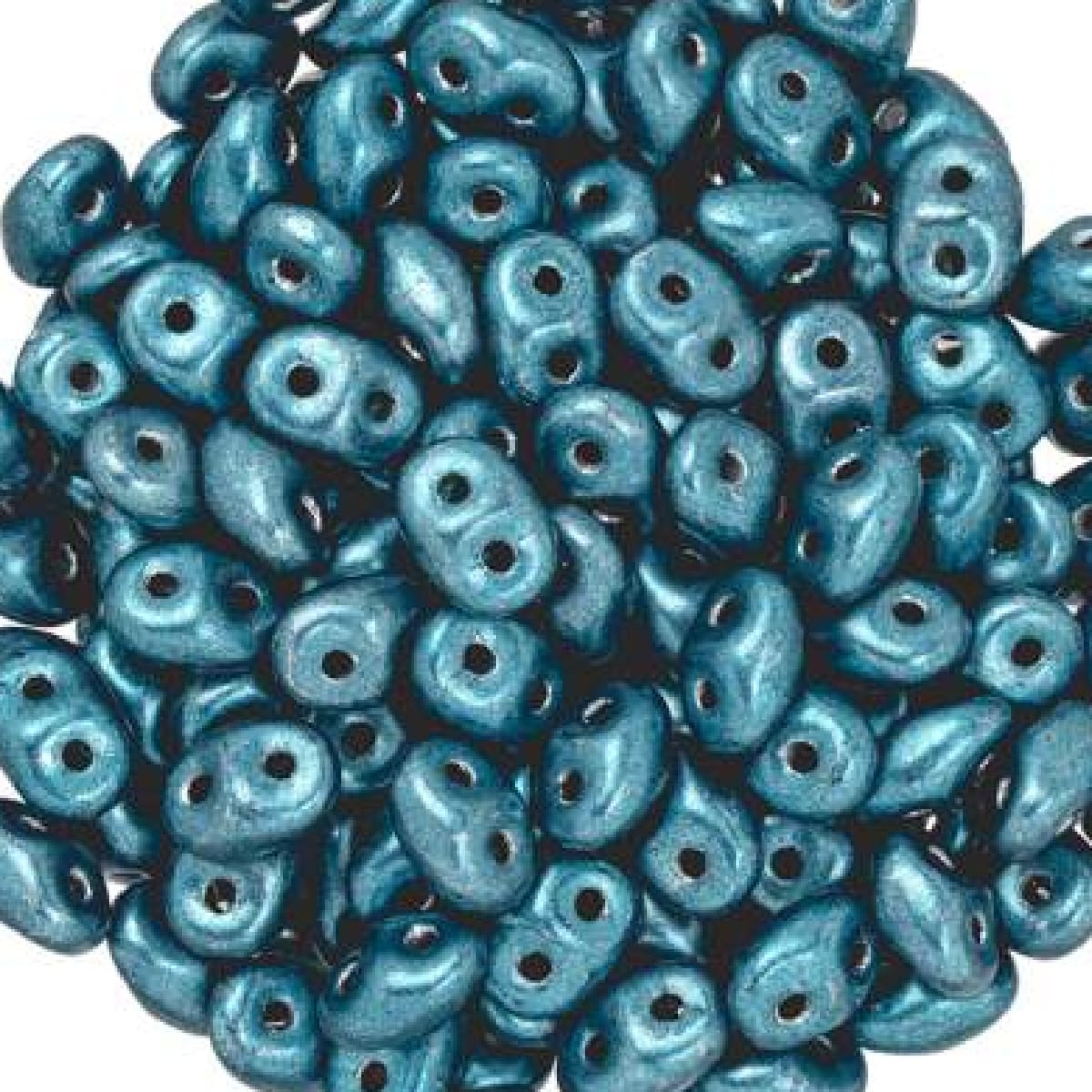 SuperDuo 2.5x5mm 25g Bag β Saturated Metallic Quetzal Green