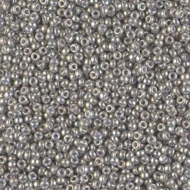11/0 Miyuki Seed Beads - 25g Bag - Opaque Smoke Grey Luster - Colour 1865