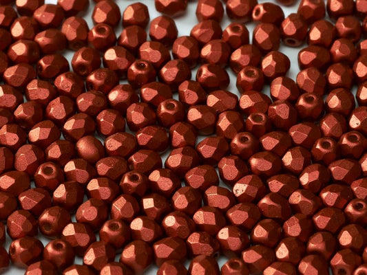 3mm Czech Fire Polish – 01890 – Lava Red x 100