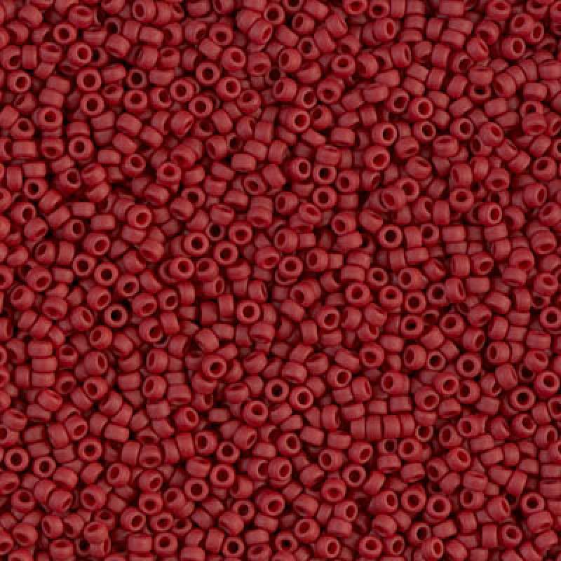 15/0 Miyuki Seed Beads - 5g Bag – Metallic Matte Dark Maroon - Colour 2040