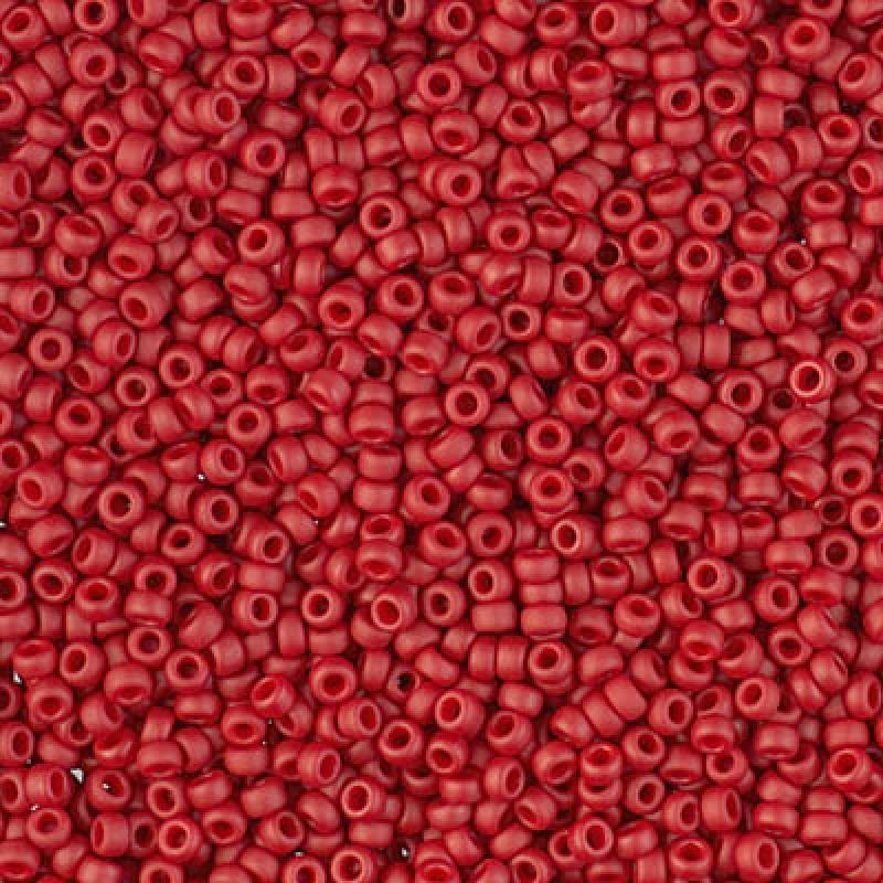 11/0 Miyuki Seed Beads - 25g Bag – Matte Metallic Dark Maroon - Colour 2040