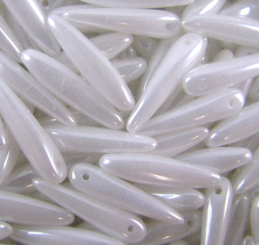 Preciosa Thorn Beads 5x16mm – Pack of 10 – Saturated Alabaster 02020/21402